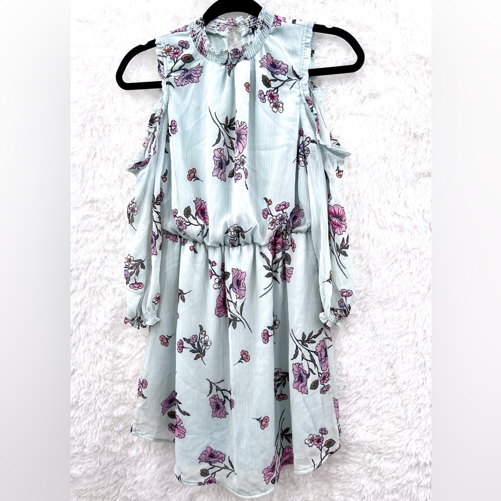 Signature Studio Blue Floral Dress OTS Size S